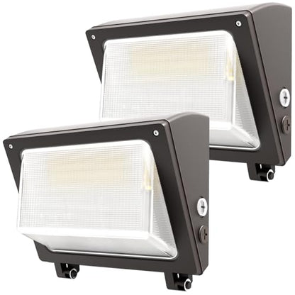 120W LED Wall Pack Light, 3CCT 18000LM, Dusk to Dawn Sensor, 2 Pack - size: 120W