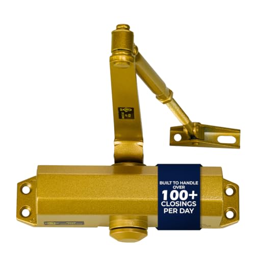 Boomerang D503 Light/Medium-Duty Designer Auto Commercial Door Closer - color: Painted Brass/Gold