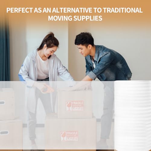 15 "Wide X 160'Length Packing Foam Rolls,Large Foam Wrap Rolls. - size: 15"X160'