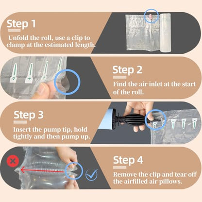 Large Air Pillows for Shipping Purse Stuffing to Keep Shape Inflatable Air Bags, 8.2" X 11.8" Air Pockets for Packaging Moving Supplies Box Filler Alternative to Packing Peanuts, 100Count - size: 8.2" x 11.8" (100 Count)