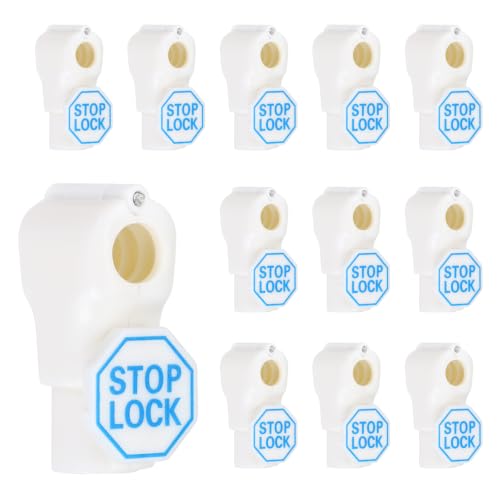 Peg Hook Locks PC Magnet Anti-Theft Pegboard 8mm White 50Pcs - color: White, size: 8mm
