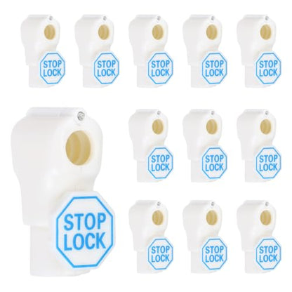 Peg Hook Locks PC Magnet Anti-Theft Pegboard 8mm White 50Pcs - color: White, size: 8mm