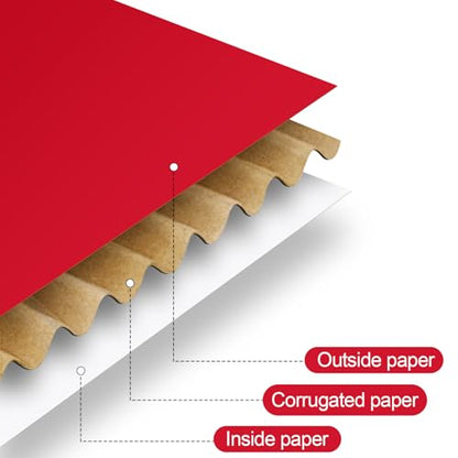 Spakon 50 Packs Shipping Boxes, Cardboard, Red, 9x 6 x 2.36 Inches - color: Red, size: 9 x 6 x 2.36 Inches