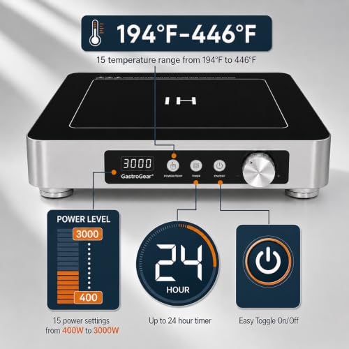 3000W Commercial Induction Burner, 208-240V Countertop Cooktop - size: 3000W/220 V induction cooktop
