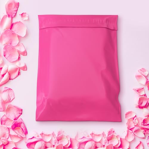 KKBESTPACK Poly Mailer Envelopes Shipping Bags Self Adhesive Waterproof Bags (Pink) (B125), 12 x 15.5 / 100pc - color: Pink, size: 12" x 15.5" 100pcs