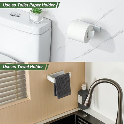 Sayayo White Toilet Paper Holder Wall Mount, RV Toilet Tissue Holder - color: White