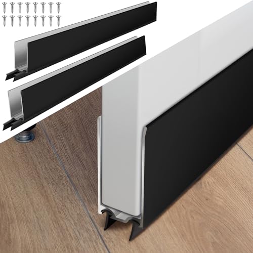 Pushglossy 2 Pack 35.5inch Storm Door Sweep Replacement Bottom Sweep, Black - color: Black, size: 35.5 inch
