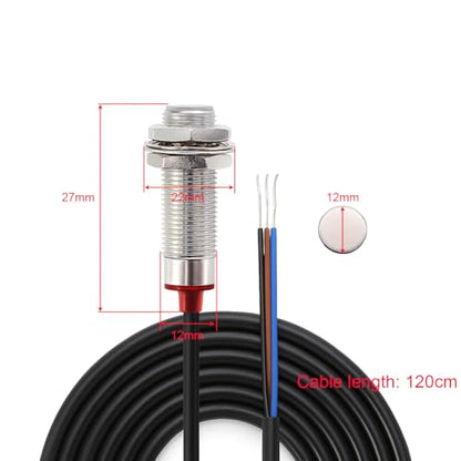 Gebildet 12mm Hall Effect Proximity Sensor Inductive Switch NPN NO（Normally Open) with Magnet DC5-30V NJK-5002C,Detecting Distance: 10mm - color: SS-E1650