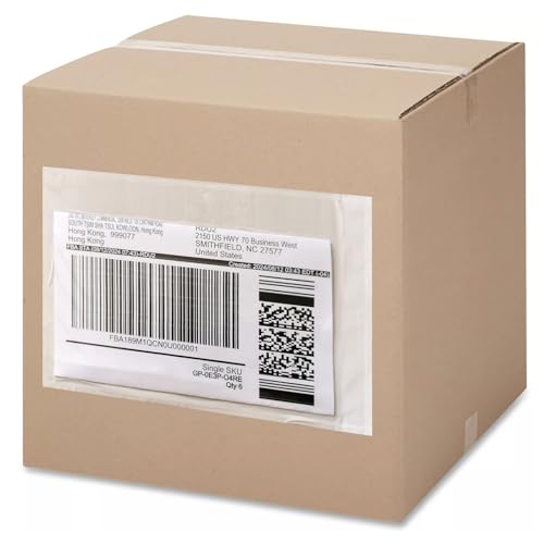 1000 Pcs 7'' x 10'' Clear Packing List Envelopes Adhesive Shipping Label Pouch, Shipping Document envelopes, Clear Face - size: 7'' x 10''