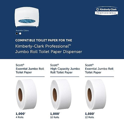 Scott Professional Jumbo Roll Toilet Paper Dispenser, White (09508)