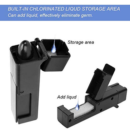 Dioche No-Touch Door Opener, Contactless Safety Door Opener, Elevator Press Stick Button Pusher Tool, Easy to Carry (Black, ABS)