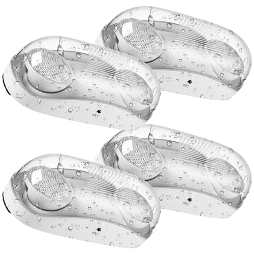 LEONLITE 4-Pack Wet Location LED Emergency Lights IP65 Waterproof White - color: White