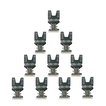 Metal POP Clip Sign Stand Holder, Advertising Display Silver, 10Pack - color: Silver, size: 10Pack