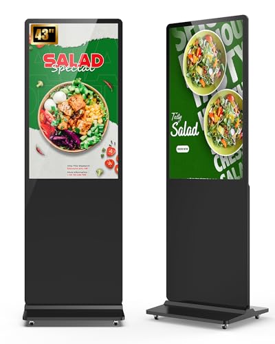 43-inch Digital Signage Display, 2K LCD Screen Auto Media Kiosk - color: Non-touch screen, size: 43"