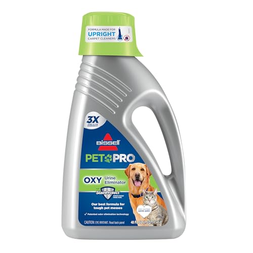 Bissell Pet Pro Oxy Urine Eliminator Upright Deep Cleaning Solution - size: 48 Fl Oz (Pack of 1), style: Pet Pro Oxy