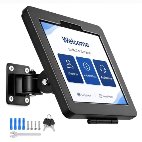 Locking Wall Mount iPad Kiosk Stand for 10.9" 10th Gen /11" iPad A16 Air