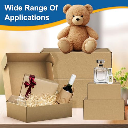 Famagic 9x6x2 Small Shipping Boxes for Shipping, Gift, Brown Boxes, 12 pack - color: Brown, size: 9x6x2" 12pcs