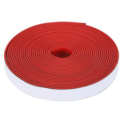 Smoke Fire Seal Strip 19.7 Feet 20mm/0.79" Wx2mm/0.08" T Red - color: Red, size: 19.7 FT x 20mm / 0.79" W x 2mm / 0.08" T