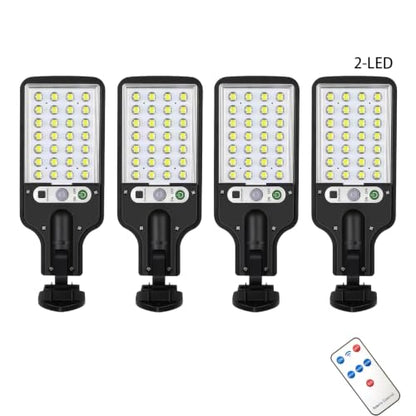 Solar wall Lights Outdoor, Solar Lights Outdoor Wide Angle Solar Flood Lights Motion Sensor Dusk to Dawn Remote Control Waterproof IP66, Parking Lot Lights Commercial for Yard (4, COB)