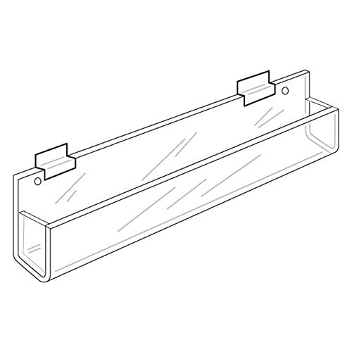 Slatwall Greeting Card Holder, Closed Ends, 11 3/4" , 54521