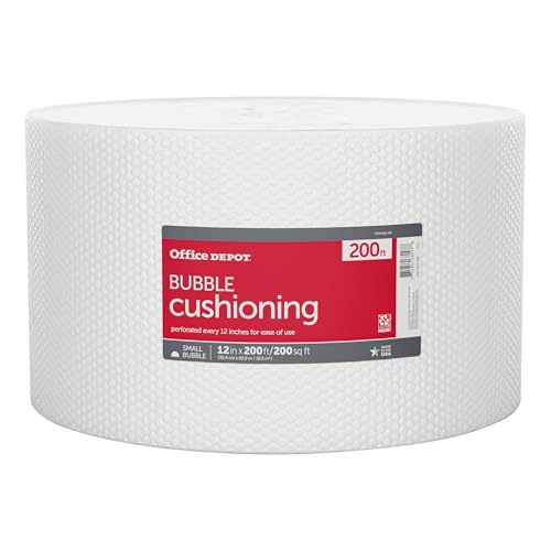 Office Depot® Brand Bubble Roll, 3/16" Thick, Clear, 12" x 200'