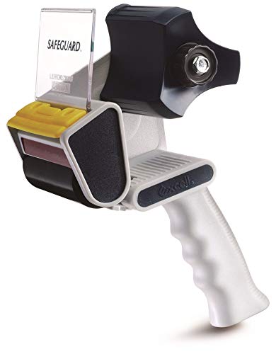 WOD EC-326 Metal Frame Handheld Carton Sealing Packaging Tape Gun Dispenser with Side Loading Design & Adjustable Brake - Industrial Gun for Shipping, Moving, & Box Sealing: Fits Tape Up to 3 in. Wide - color: Dispenser, size: For tape up to 3" wide