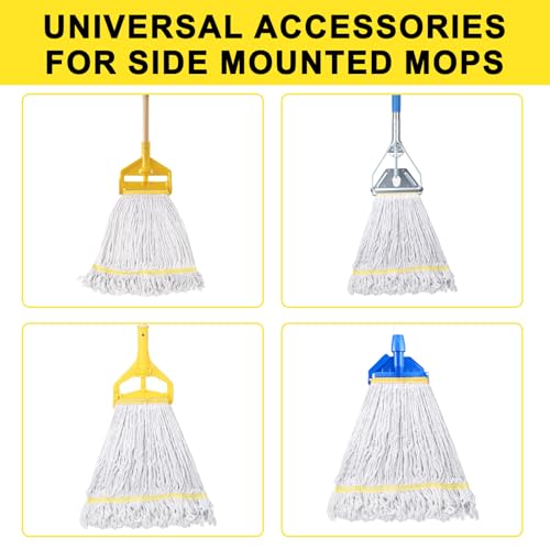 KeFanta 3 Pack Heavy Duty Commercial Mop Head Replacement,White - color: Yellow