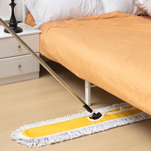 Suclain 2 Pack Dust Mop with Adjustable Handle, Floor Sweeper, 43 Inch