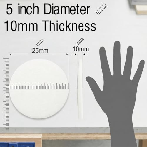 20 Pcs 5" Drill Brush Scrubber Scouring Pads (1200#) - style: White - 1200#