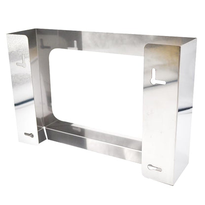 1 Pack Commercial Grade Stainless Steel Triple Box Glove Dispenser Tissue Box Holder W15 x D3.8 x H10/Two-Way Keyhole for Vertical Horizontal Loading Adjustment/Wall Mounting Screw Included