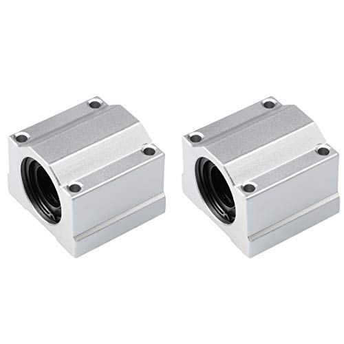 uxcell SCS20UU Linear Ball Bearing Slide Block Units, 20mm Bore Dia (Pack of 2) - size: 20mm
