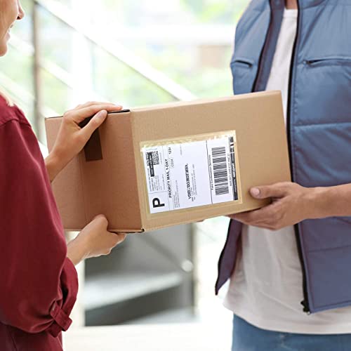 7.5'' X 5.5'' Packing Slip Envelope Pouches, Shipping Label Sleeves, Top Loading Packing List Mailing Envelopes, Clear Shipping Sleeves for Labels (1000Pcs) - size: 7.5" X 5.5" - 1000 Pcs