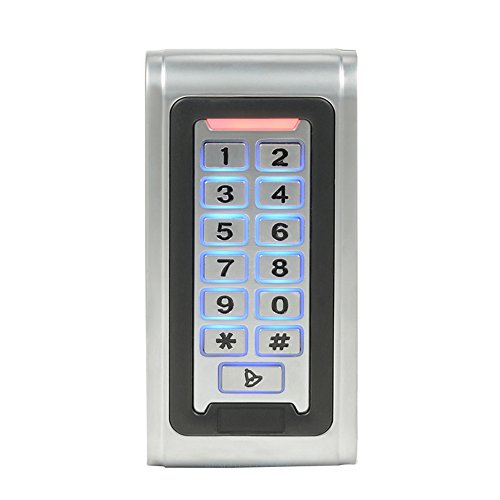 Waterproof Metal RFID PIN Code Door Security Access Control System ANSI Standard North American Heavy Duty Electric Strike Lock,110V-240V Power Supply Unit,Exit Button,Cards/Key Fobs - style: Strike Lock