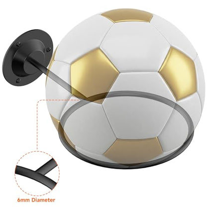 S SUCHEK Basketball & Sports Ball Holder - Wall Mount Display Storage for Basketball, Soccer, Volleyball, Football, Rugby