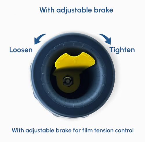 eosPAK SF-773 Hand Saver Stretch Film Dispenser; 3 Inch Core; Adjustable Brake for Tension Control; Ergonomic Design; Protects Hands from Injury; for Packaging, Shipping, Warehouse Use