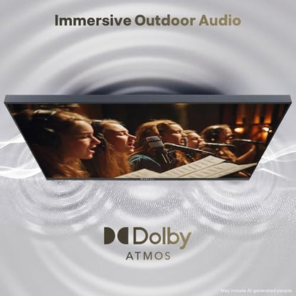 SYLVOX 43 inch Outdoor TV, Ultra-Narrow Bezel, Weatherproof TV for Outside - size: 43-inch, style: Frameless