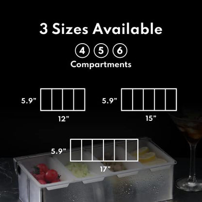 New Star Foodservice 48025 Stainless Steel Condiment Dispenser with 4 Compartments (NO ICE Tray Included) - size: 4 Compartments