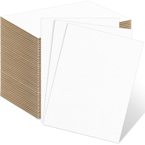 Henoyso 110 Pack 9 X 12 Inch White Cardboard Sheets - color: White, size: 9 x 12 Inch