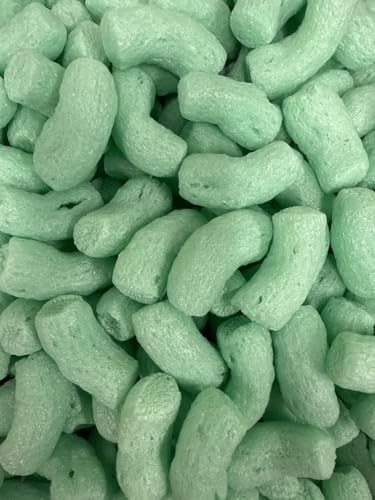 FunPak Plant Based Biodegradable Packing Peanuts 1.5 cu ft Bag Compostable (Green Noodles) - color: Green Noodles