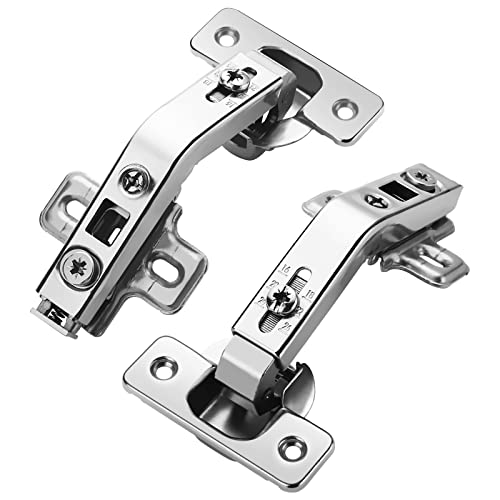 Chibery 10 Pack 5 Pairs 135° Lazy Susan Hinge, Full Overlay Concealed for Corner Kitchen Cabinet Replacement Hardware, Cupboard Folded, Folden Door - color: 135°, size: 10 Pack