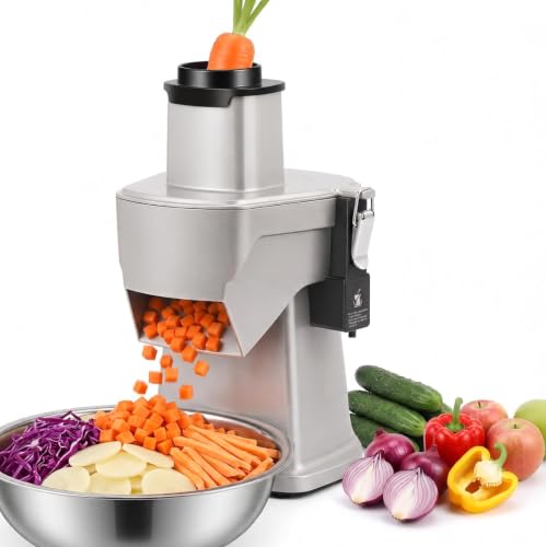Newhai 4 in 1 Commercial Vegetable Chopper, Electric Dicer Slicer Machine