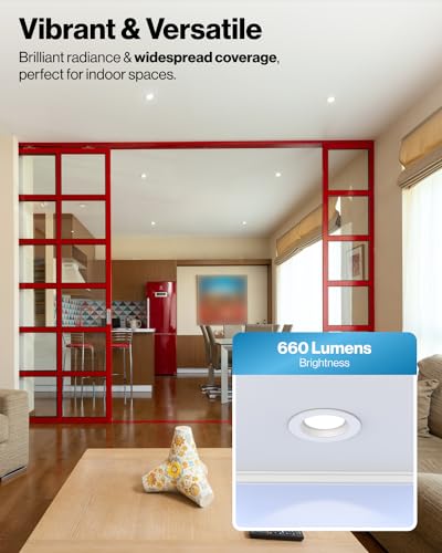 Sunco 10 Pack 4 Inch Retrofit LED Recessed Light, 11W=60W, 6000K, Dimmable - color: 6000K