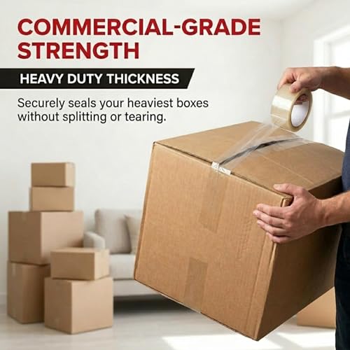 Tape Logic Packing Tape (6-Rolls), 2" x 55 yd - Heavy Duty Packaging Tape Refill for Shipping, Moving, Order Fulfillment, Hot Melt 1.6 Mil - size: 6-Rolls