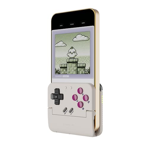 GameSir Pocket Taco Vertical Mobile Gaming Controller – Retro Arcade Bluetooth Gamepad for Android, Portableh Wireless Game Controller for phone, 600mAh Battery, Pass-Through Charging - White