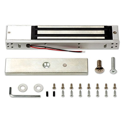 600LBS Holding Force Single Door Electric Magnetic Lock Electromagnetic Lock for Door Access Control System with Built in Door Sensor - style: Magnetic Lock