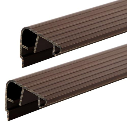 2 Pcs 36" L Fixed Vinyl Sill Threshold Cap 1-3/8 Inches High, Dark Brown - color: Dark Brown, size: 1-3/8,36 Inch