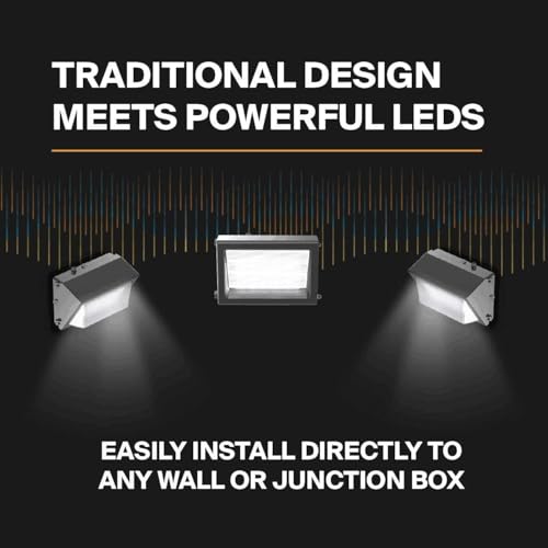 ledmo LED Wall Pack Lights Outdoor 120W 13800LM 5000K - size: 1 Pack Non Photocell