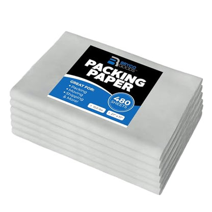 Packing Paper Sheets for Moving | 480 Sheets | 27" x 17" | 15lb | Made in USA | Newsprint Paper | Must Have in Your Moving Supplies - size: 27" x 17" (480 Sheets)