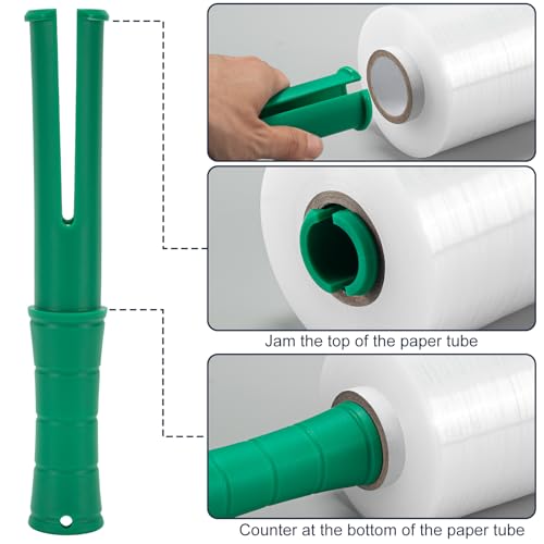 Mini Clear Stretch Wrap Film 5.1" x 1000ft 2 Pack 80 Gauge Heavy Duty - color: Clear 5.1in×1000ft