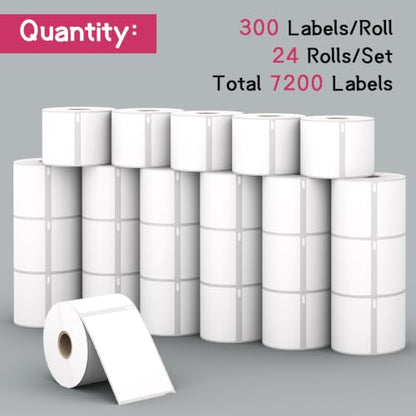 24 Rolls, 7200 Shipping Labels Replacement for DYMO 30256 (2-5/16" x 4") - size: 2-5/16" x 4" | 30256-24 Rolls